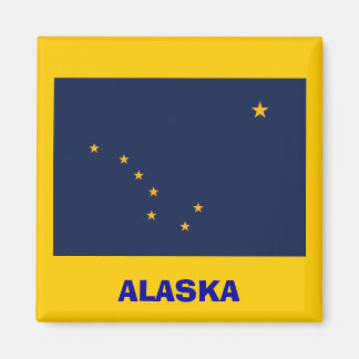 Alaska* Vlag magneet / Alaska Sjunker Magneten