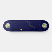 Alaska vlag persoonlijk skateboard (Horizontaal)