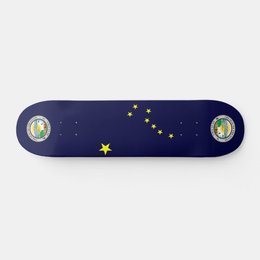 Alaska vlag persoonlijk skateboard (Horizontaal)