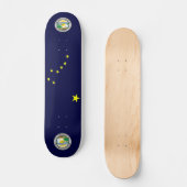 Alaska vlag persoonlijk skateboard (Voorkant)