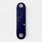 Alaska vlag persoonlijk skateboard (Voorkant)