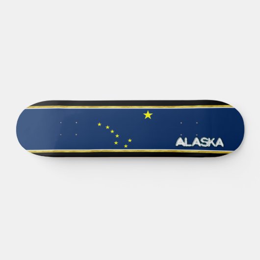 Alaska vlag persoonlijk skateboard (Horizontaal)