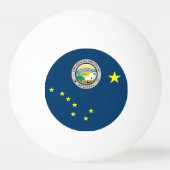 Alaska vlag pingpongbal (Achterkant)