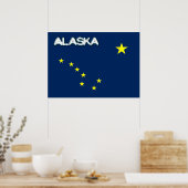 Alaska vlag poster (Keuken)