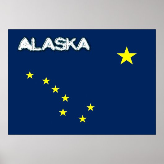 Alaska vlag poster (Voorkant)