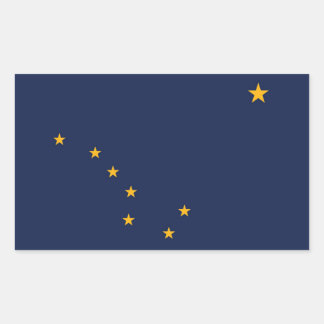 Alaska vlag rechthoekige sticker