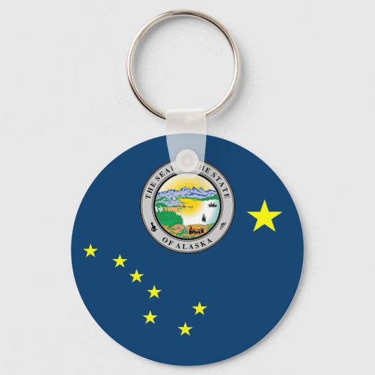 Alaska vlag sleutelhanger (Voorkant)