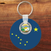 Alaska vlag sleutelhanger (Voorkant)