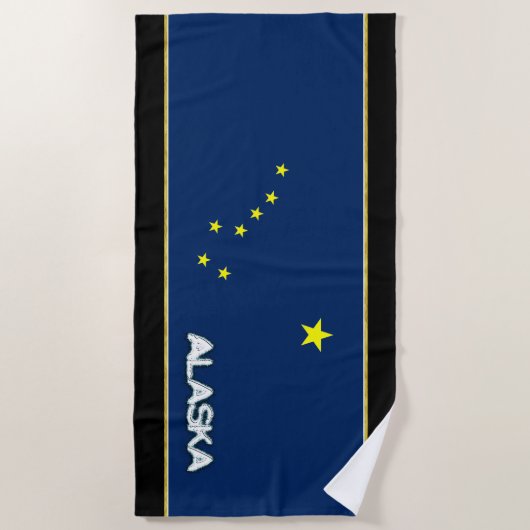 Alaska vlag strandlaken (Voorkant)