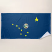 Alaska vlag strandlaken (Voorkant)