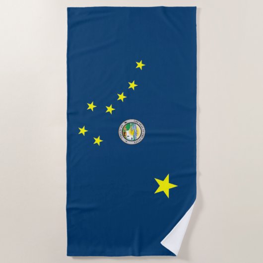 Alaska vlag strandlaken (Voorkant)