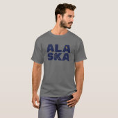 Alaska Vlag Tekst T-shirt (Voorkant volledig)