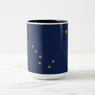 Alaska-vlag Tweekleurige Koffiemok