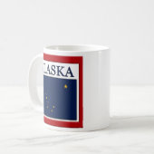 Alaska-vlaggenontwerp Koffiemok (Voorkant links)