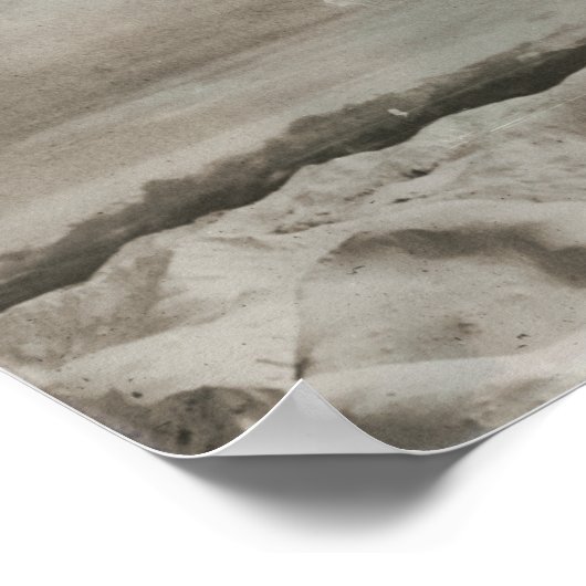 Alaska  vliegtuig Kustgebergte Poster (Hoek)