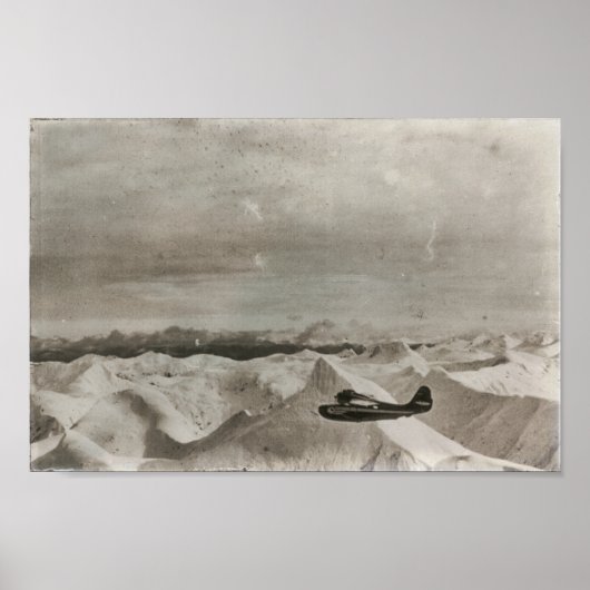 Alaska vliegtuig Kustgebergte Poster (Voorkant)