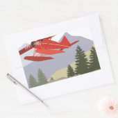 Alaska Vliegtuig Rechthoekige Sticker (Envelop)