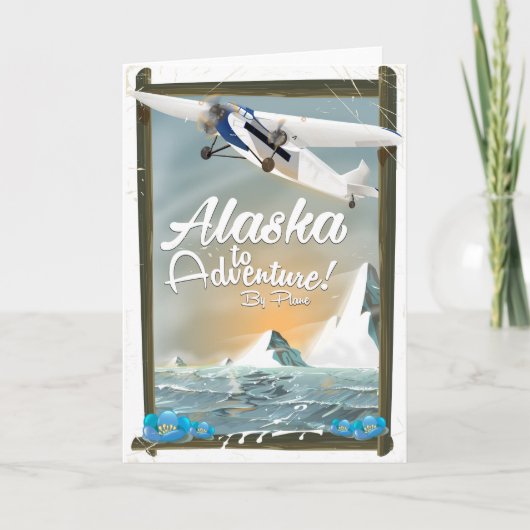 Alaska voor avontuur! feestdagen kaart (Voorkant)