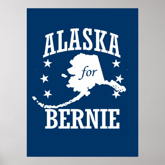 ALASKA VOOR BERNIE SANDERS POSTER (Voorkant)