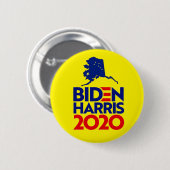 Alaska voor Biden Harris 2020 Ronde Button 5,7 Cm (Voorkant /achterkant)