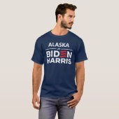 Alaska voor Biden Harris T-shirt (Voorkant volledig)