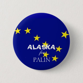 Alaska voor Palin Ronde Button 5,7 Cm