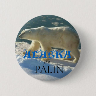 Alaska voor Palin Ronde Button 5,7 Cm