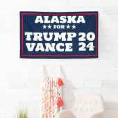 Alaska voor Trump Vance 2024 Banner (Insitu)