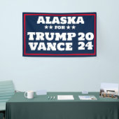 Alaska voor Trump Vance 2024 Banner (Beurs)