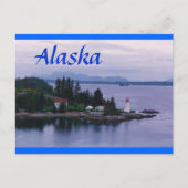 Alaska Vuurtoren Briefkaart (Voorkant)