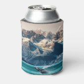 Alaska walvis kijken: boot excursie. blikjeskoeler (Blikje Achterkant)