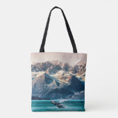 Alaska walvis kijken: boot excursie. tote bag (Achterkant)
