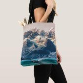 Alaska walvis kijken: boot excursie. tote bag (Dichtbij)