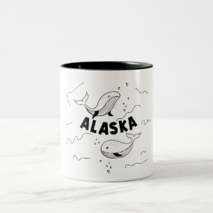 Alaska Walvissen Tweekleurige Koffiemok