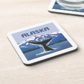 Alaska | Walvissprookje Bier Onderzetter (Linkerzijde)