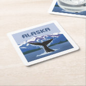 Alaska | Walvissprookje Kartonnen Onderzetters (Schuin)