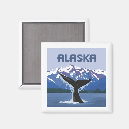 Alaska | Walvissprookje Magneet (Voorkant / Achterkant)