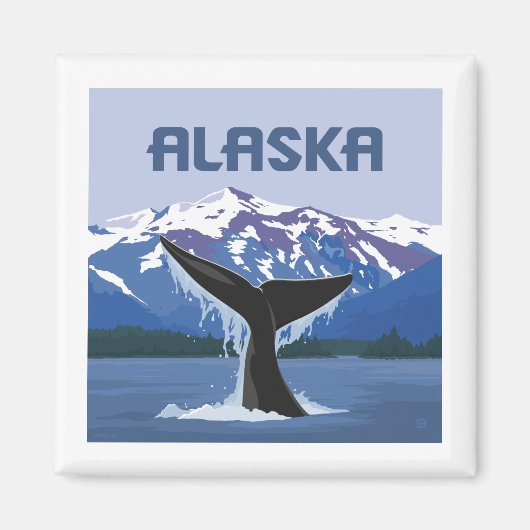 Alaska | Walvissprookje Magneet (Voorkant)