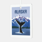 Alaska | Walvissprookje Metalen Ornament (Voorkant links)