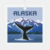 Alaska | Walvissprookje Metalen Ornament (Voorkant)