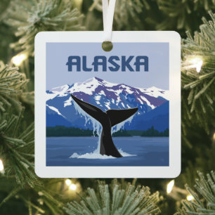 Alaska Walvissprookje Metalen Ornament