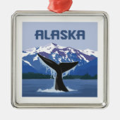 Alaska | Walvissprookje Metalen Ornament (Voorkant)