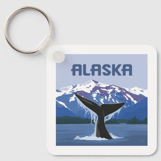 Alaska | Walvissprookje Sleutelhanger (Voorkant)