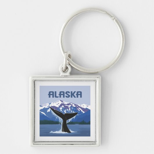 Alaska | Walvissprookje Sleutelhanger (Voorkant)