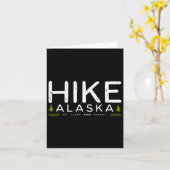 Alaska Wandelboom Retro Grafisch  Kaart (Gele Bloem)