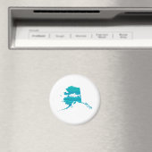 Alaska Wave Salmon Vist Magneet (Insitu (Vaatwasser))