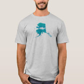 Alaska Wave Salmon Vist T-shirt (Voorkant)