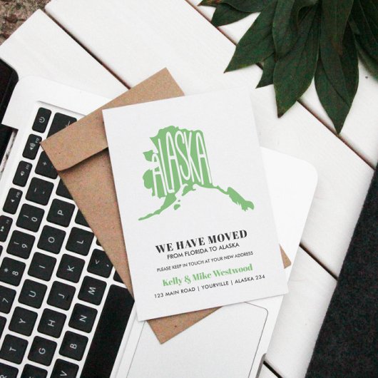 ALASKA We hebben het nieuwe adres Nieuw startpunt  Briefkaart