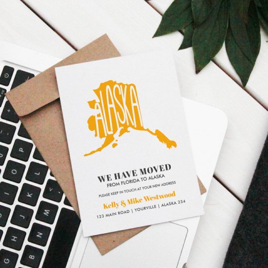 ALASKA We hebben het nieuwe adres Nieuw startpunt Briefkaart