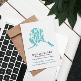 ALASKA We zijn verhuisd Nieuw adres Nieuw Thuis  Briefkaart